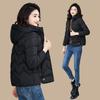 Стильное короткое зимнее пуховое хлопковое пальто для женщин, удобное и теплое, идеально подходит для осени и зимы