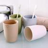 Модная чашка для зубной щетки унисекс для ванной комнаты, дома, жизни, мужчин и женщин, кухни, кофе, чая, молока, напитка, модная пластиковая чашка для чая из пшеничной соломы, портативная