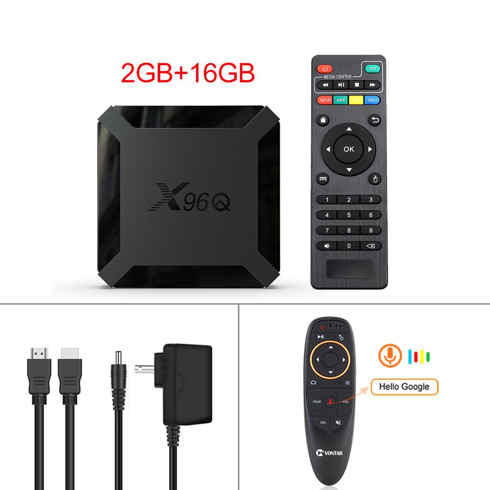 VONTAR X96Q Android 10.0 ТВ-приставка Allwinner H313 Quad Core 4K H.265 2.4G Wifi Google Player Youtube X96 Set Top Box