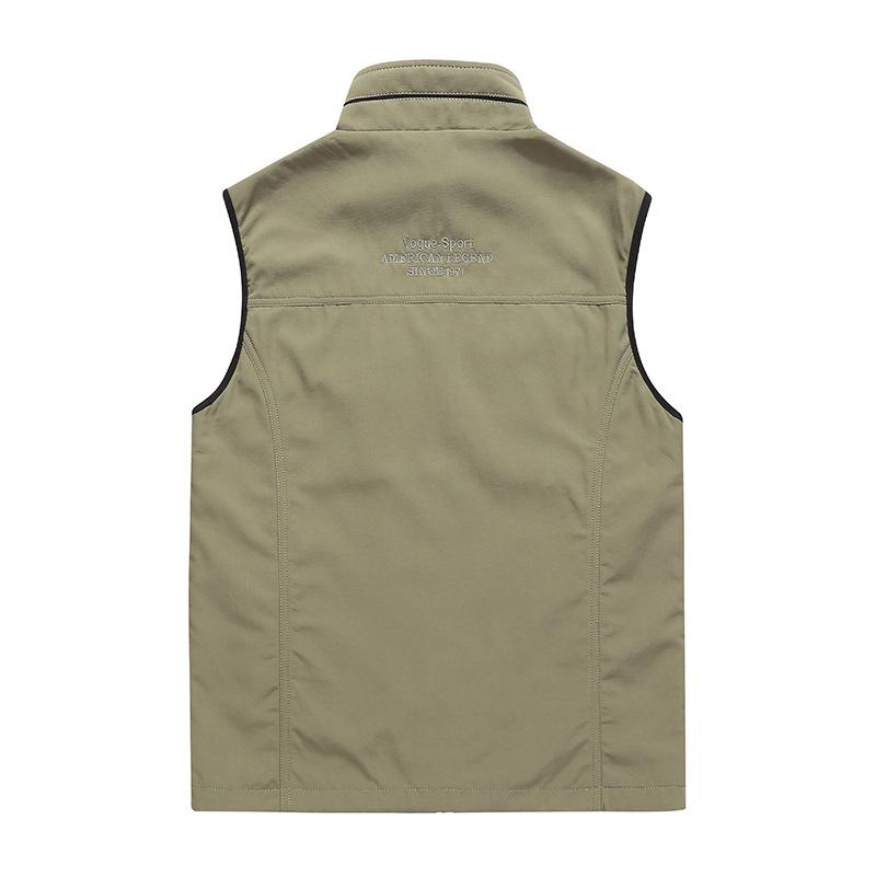 Весна и осень новый мужской повседневный двухсторонний жилет уличный свободный камуфляжный жилет большого размера