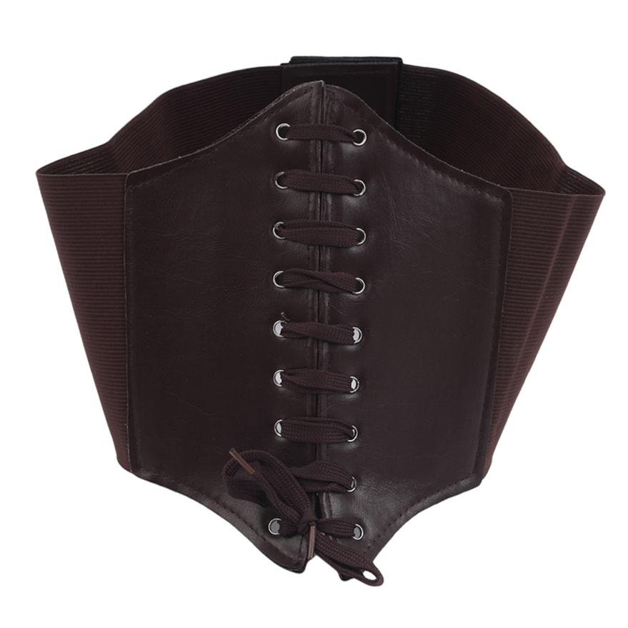 Wide Corset Waistband Stretch Waist Belt Girdle Up Cummerbunds Belt Corset Bandage