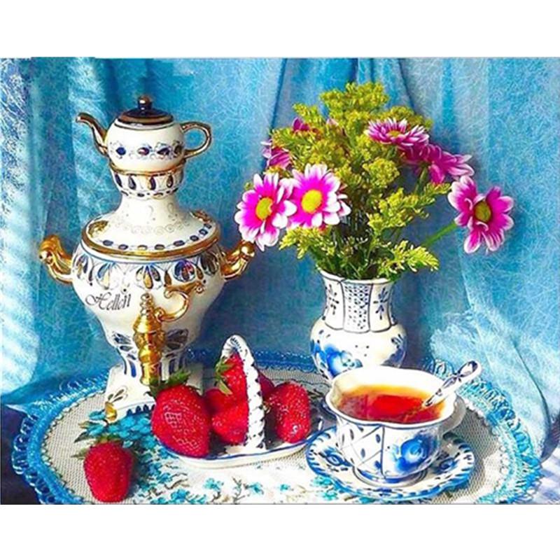 5D DIY Алмазная картина Фрукты и вино Алмазная мозаика Алмазная вышивка Полный набор Наборы для вышивки крестом Домашний декор Подарки