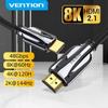 Vention HDMI 2.1 Cable High Speed 8K 48Gbps HDMI Cable Compatible for Apple TV  Roku Netflix Playstation Xbox One X Samsung Sony LG
