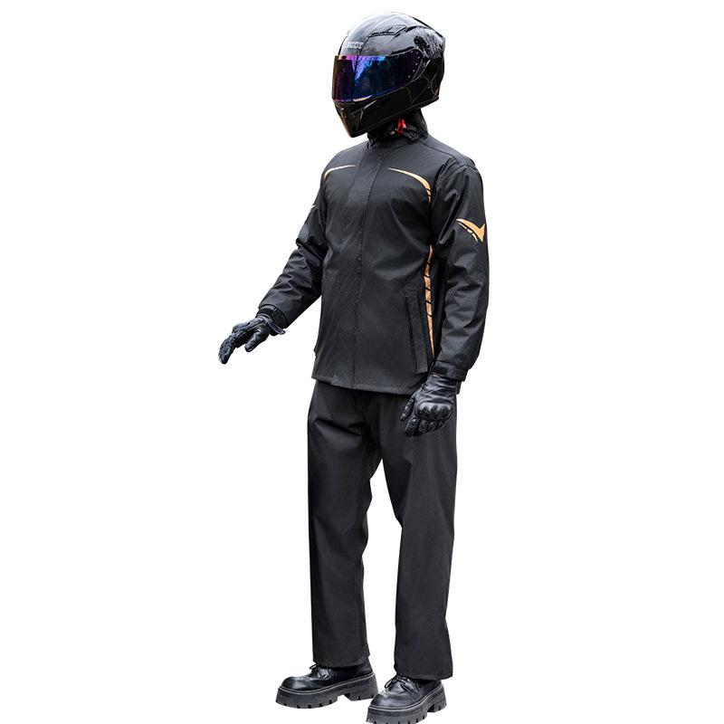 Мужской мотоциклетный дождевик и брюки - раздельный тип, штормозащитная экипировка для езды