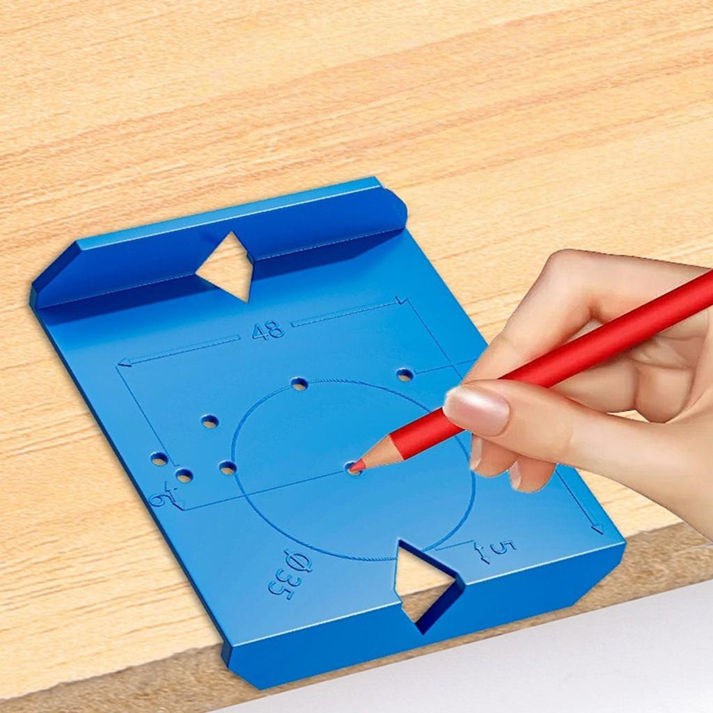 Прецизионный инструмент для сверления петель для мебельных дверей, шаблон для скрытых петель, пуансон, локатор, направляющая для сверления, позиционирующий инструмент