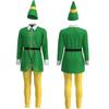 New Christmas Clothing Halloween Costume Adult Christmas Elf Green Costume Old Man with Shoes