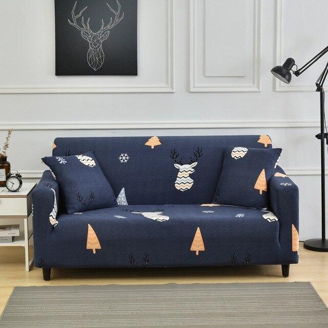 Модный простой чехол для дивана, универсальный эластичный тканевый чехол для дивана, полный набор нескользящих