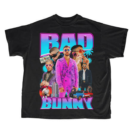 Bad Bunny Oversized Unisex T Shirt Streetwear Cotton New Retro Short Sleeves Printed Oversized T Shirt Premium Skinfriendly