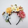 Imitation Flower Decor Hair Hoop Elastic Design Travel Party Headband Various Styles Floral