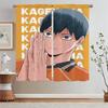 Haikyuu затемняющие шторы для гостиной, подхваты для штор, кухонные шторы, комплект из 2 предметов, тюль для кухни, перегородка из жалюзи