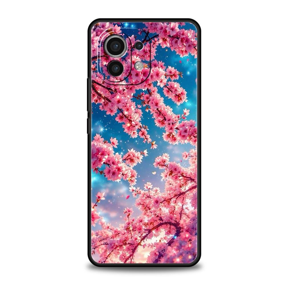Korean Flower Phone Case Cover for Xiaomi Mi 17 15 14 13 12 11 Ultra 15T 14T 13T 12T 11T Pro Lite 5G Soft TPU Shell Fundas Capas