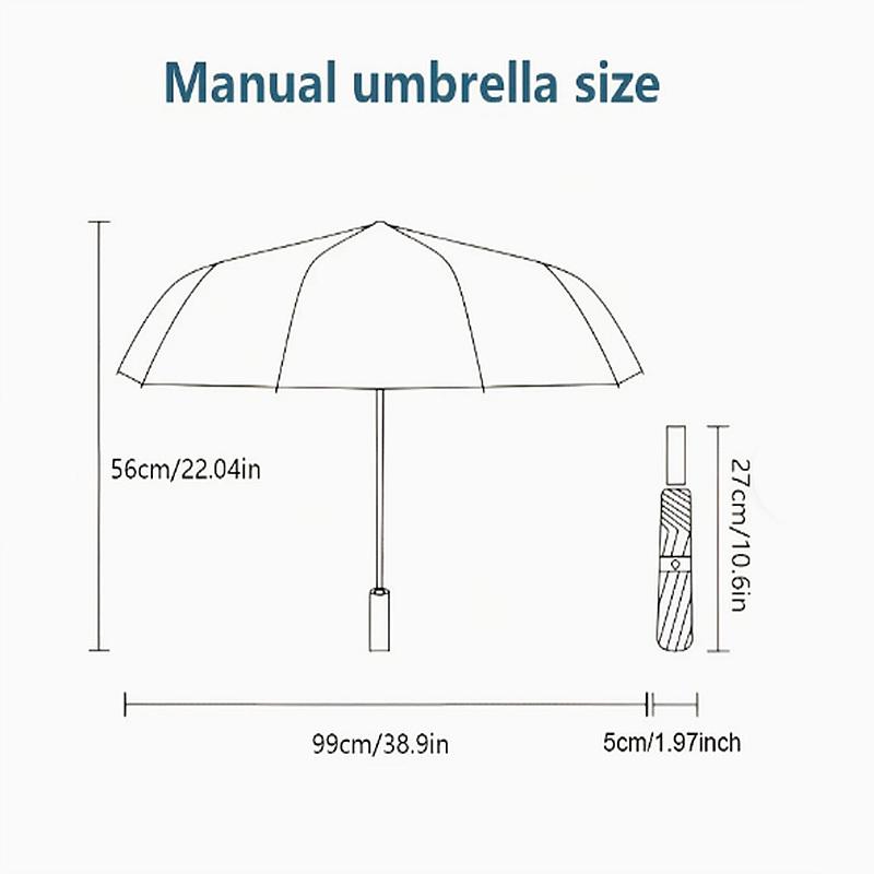 1pc Outdoor Umbrella with Naruto, Sasuke, Sakura, and Kakashi Print - Automatic Opening/Closing Umbrella with Portable Tri-Fold Design, 8-Rib Iro