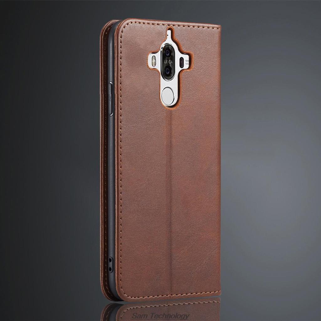 Magnetic Attraction Leather Case for Huawei Ascend Mate 9 Holster Flip Cover Case Huawei Mate9 Wallet Phone Bags Fundas Coque
