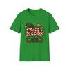 Unisex Softstyle T-Shirt Party Crasher Elf Candy Cane Crown Christmas Holiday