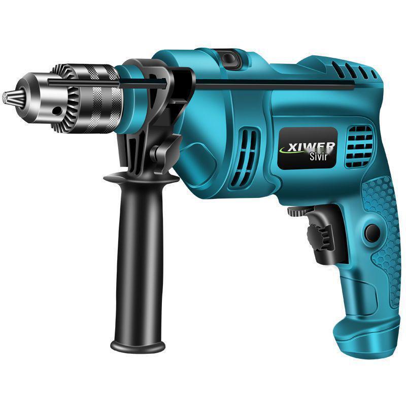 Набор электрической роторной ударной дрели - Универсальный электроинструмент для бытового использования, включает ручную дрель и возможность сверления стен.