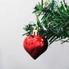 (12шт / уп)5 см Подвеска на елку Позолоченное сердце Шар Xmas Подвеска Пластик Матовый Смесь Аксессуары для украшения Вечеринка