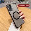 Plating Shockproof Clear Magnetic Ring Phone Case For Samsung Galaxy A05S A04S A03S A02S A52S M02 M12 M22 M32 4G Glitter Cover