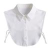 Fashion Women's Embroidery Shirt Fake Collar Removable Mujer Faux Cols White Sweater False Collar Lapel Shirt Blouse Detachable