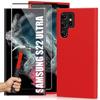 Case for Samsung Galaxy S22 Ultra - Red - Shockproof - 2 Tempered Glasses - Matte - Rigid