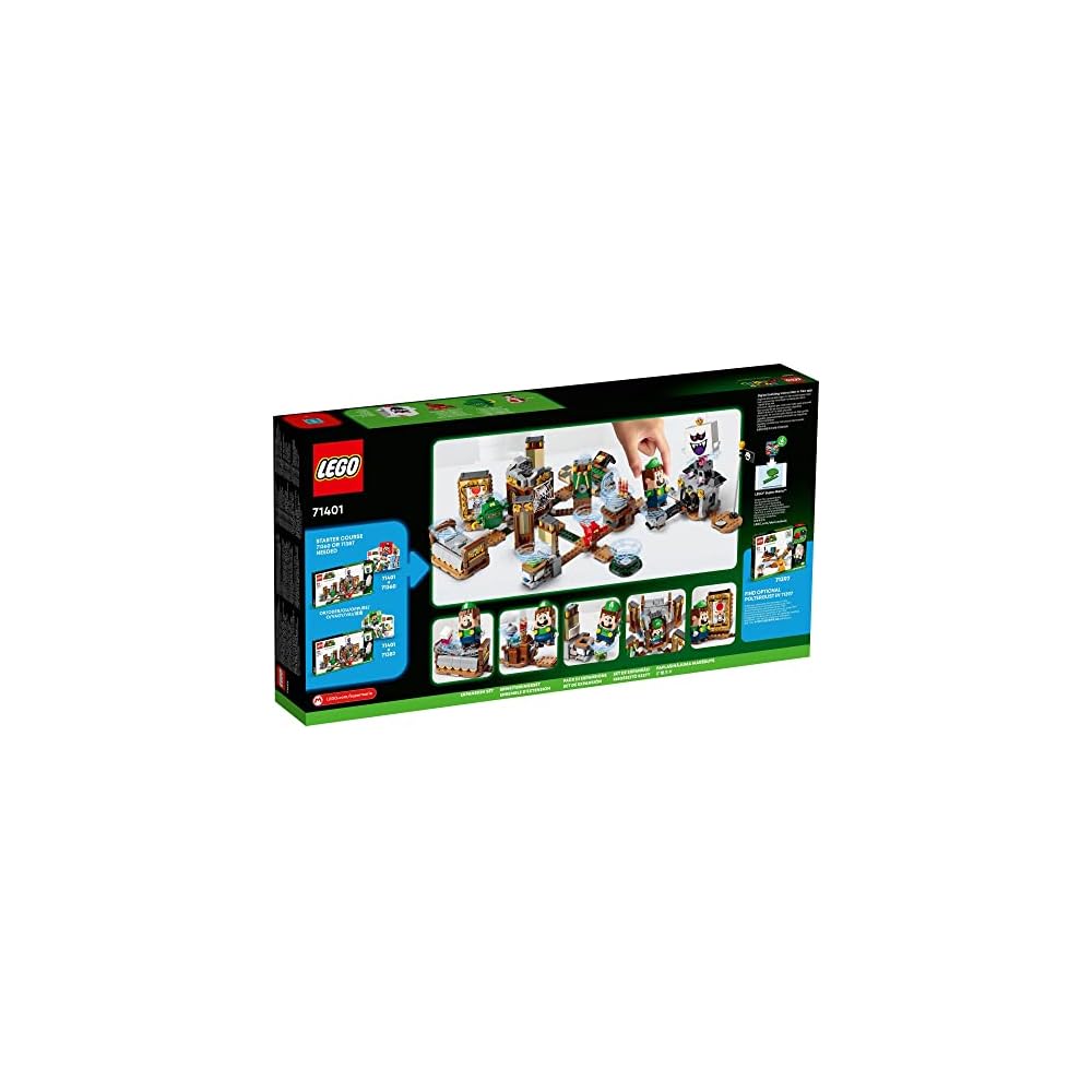 LEGO Super Mario Luigi's Mansion King Boo Secret Haunted House Challenge 71401 Building Blocks Toy for Kids 8 Years and Up