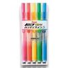 Маркер-хайлайтер Pentel Нажимного типа Handy Line S SXNS15-5 Набор из 5 цветов Удобен для использования одной рукой Легко носить Удобен для учебы и офиса