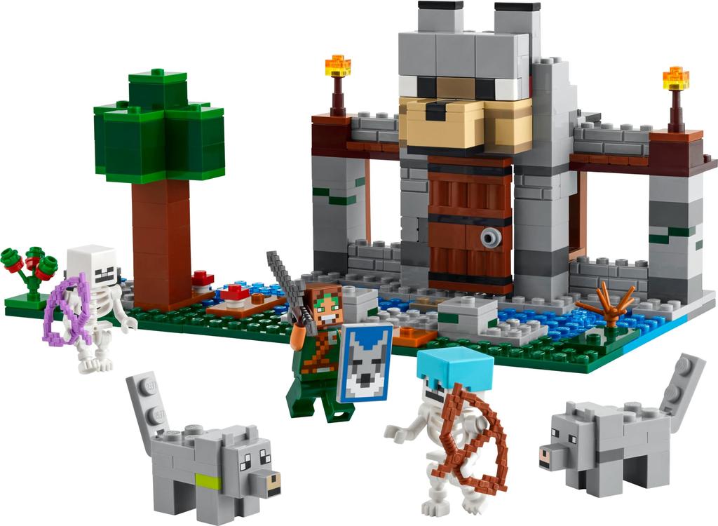 LEGO Minecraft Wolf Fortress Toy Подарок на день рождения Блок Рождество Мальчики Девочки Дети 8 лет 9 лет 10 лет Начальная школа Minecraft