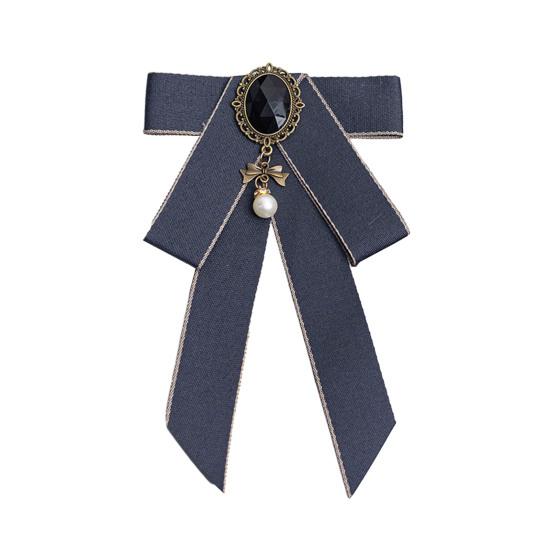 Женский галстук-бабочка со стразами, воротник-галстук с регулируемым размером шеи, ручная работа, рубашки, униформа, аксессуары