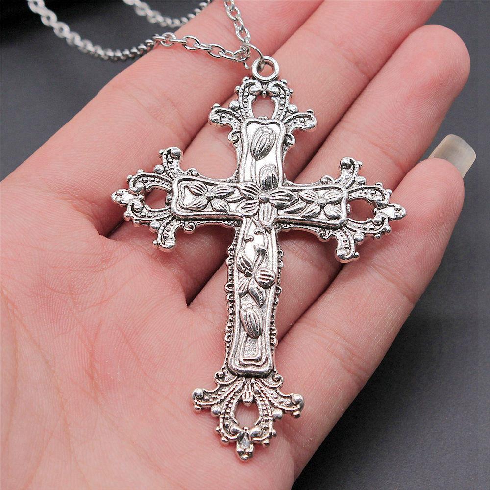 Крест Талисман Амулет 45 см или 70 см Длинная Цепочка Ожерелье Женские Украшения Пляжные Тенденции Художественные Принадлежности