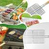 Non-stick Barbecue Grill Basket Wire Mesh Clip Basket Smoker Grill Cooking Tools For Outdoor Indoor Camping Party Traveling