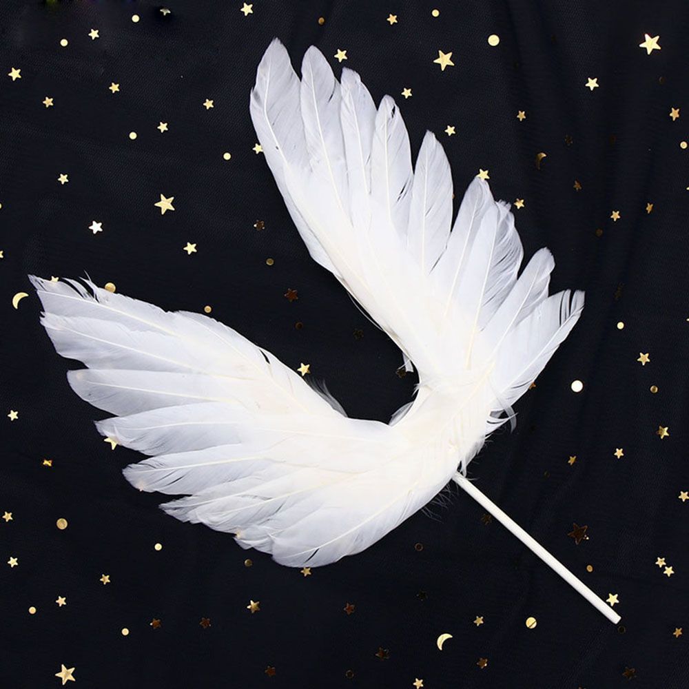 Ornaments Wedding Party Feather Wings Angel Angel Wings Party Decor Feather Wings Cake Toppers