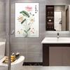 Large Lotus Wall Sticker Chinese Style Decorative Sticker New Flower Koi Sticker  for Bathroom