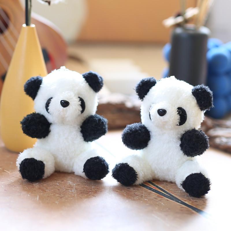 Cute Cute Little Panda Pendant Plush Toy Doll Giant Panda Bag Hanging Decoration Keychain Doll Doll