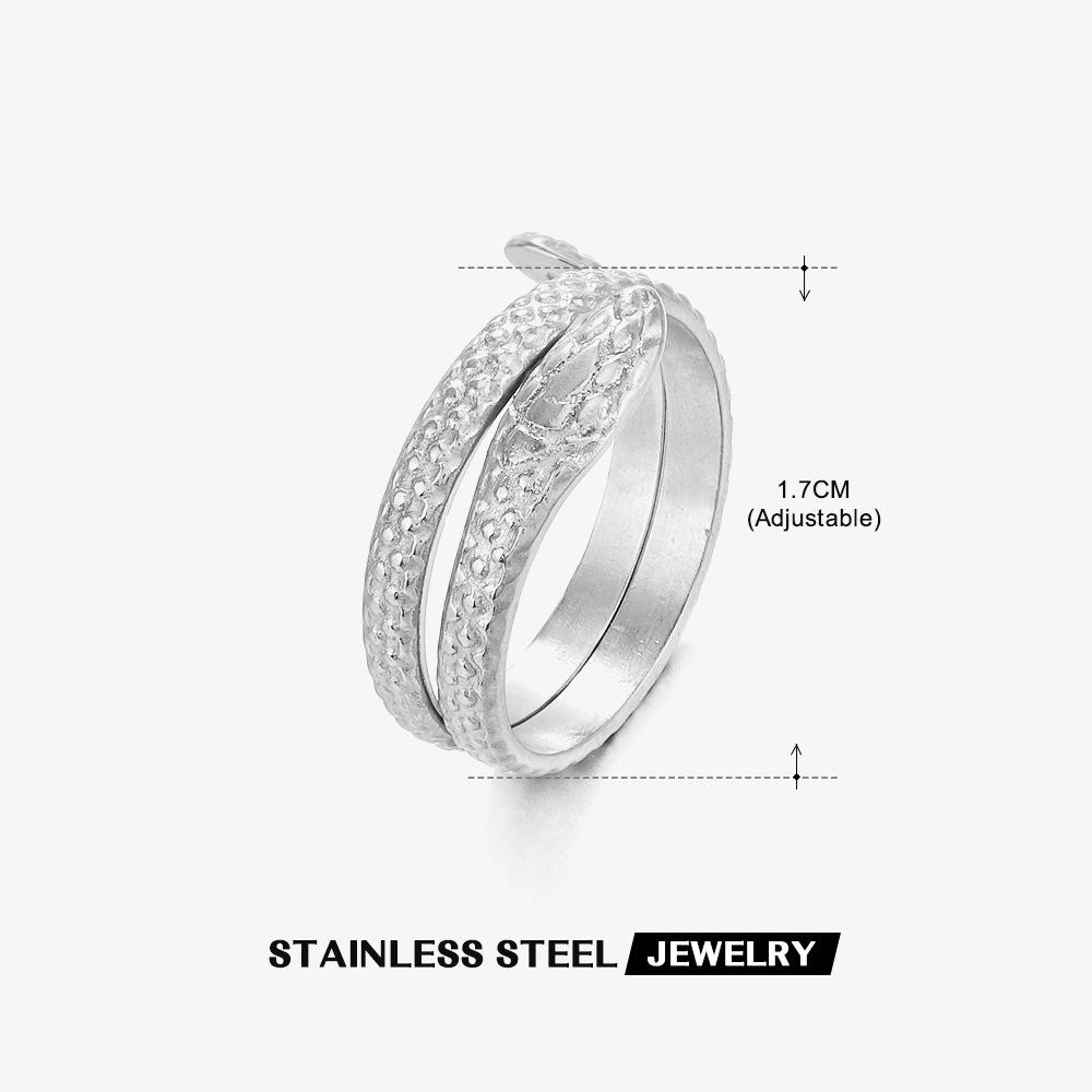 Кольцо из нержавеющей стали Геометрическое Сердце Листья для женщин Личность Трендовое Открытое Кольцо на Палец Ювелирные Изделия На Все Случаи