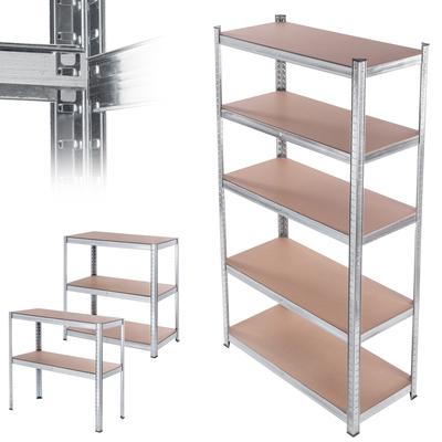 KADAX Металлический стеллаж складской Гаражный 5-уровневый 180x90x40см 875кг