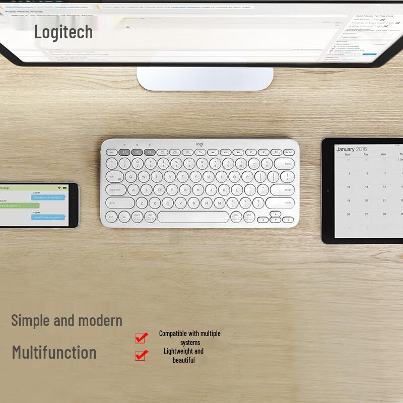 Logitech Клавиатура Bluetooth K380 для нескольких устройств