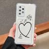 Чехол-держатель для карт для Samsung S24 Ultra A06 A05s A05 S23 Plus S22 S21 S20 FE A10s A10 A04 A03s A03 Love Heart Мягкий силиконовый чехол