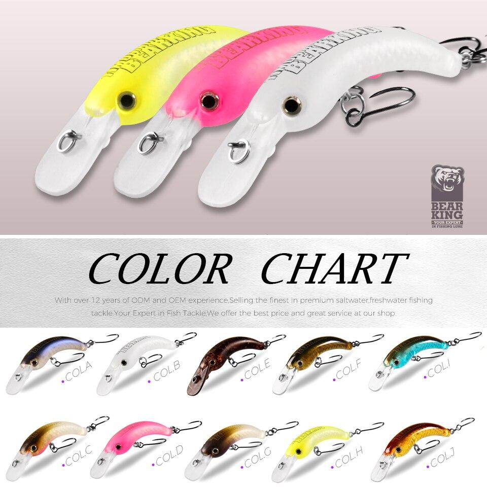 BEARKING 29 мм 42 мм рыболовная приманка для форели, мини воблер, рыболовные снасти, пресноводный гольян, рукоятка, искусственная жесткая приманка