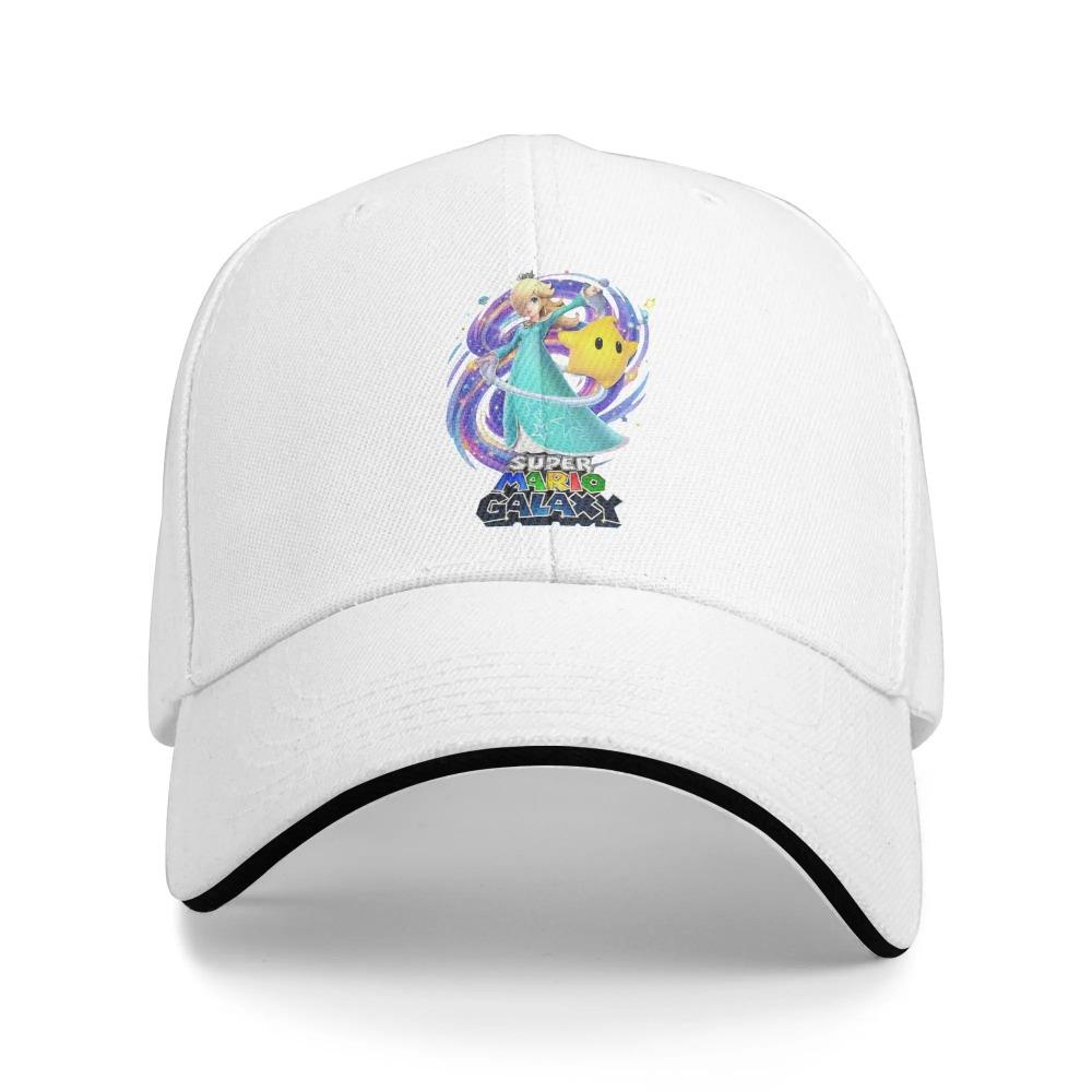 Rosalina Marios Galaxy Movie Baseball Cap Casual Sandwich Hat for Men Women Polyester Dad Hat Outdoor