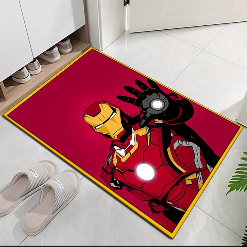 Iron Man Printed Carpet, for Office Chair Living Room Bedroom Kitchen Room Decor Gifts.