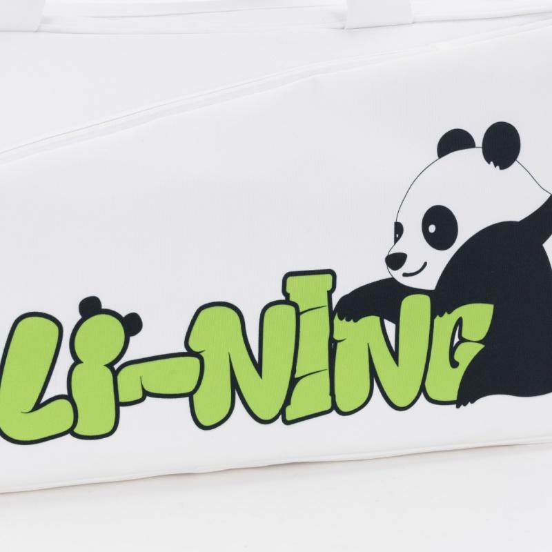 Li Ning Badminton Collection Polyester Travel Bag Unisex White ABLV153-1