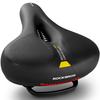 ROCKBROS Bicycle Super Memory Foam Saddle Shock Back Reflective Cross Mountain Mamachari Saddle, Thick, Painless, Cushion, Absorption, Perforated,