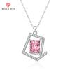 Geometric Square Pendant Necklace Multiple Colour Fashion Wedding Engagement Jewelry