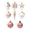 Christmas Tree 29 Piece Ornament Set for Festive Decoration in Homes or Holiday Party Settings with Plastic Material