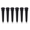 6Pcs Ebony Bridge Pins With Abalone Shell for Acoustic Folk Guitar Guitars Accessories