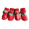4pcs/set Warm Waterproof Puppy Socks Shoes Non-slip Puppy Scratch-proof Foot Covers  Spring