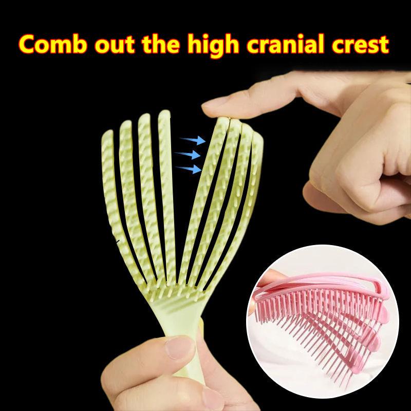 Массажная расческа в форме ракушки, воздушная расческа, антистатическая, сухая, влажная, двойного назначения, меридианная расческа для головы, большая, маленькая, студенческая расческа для волос