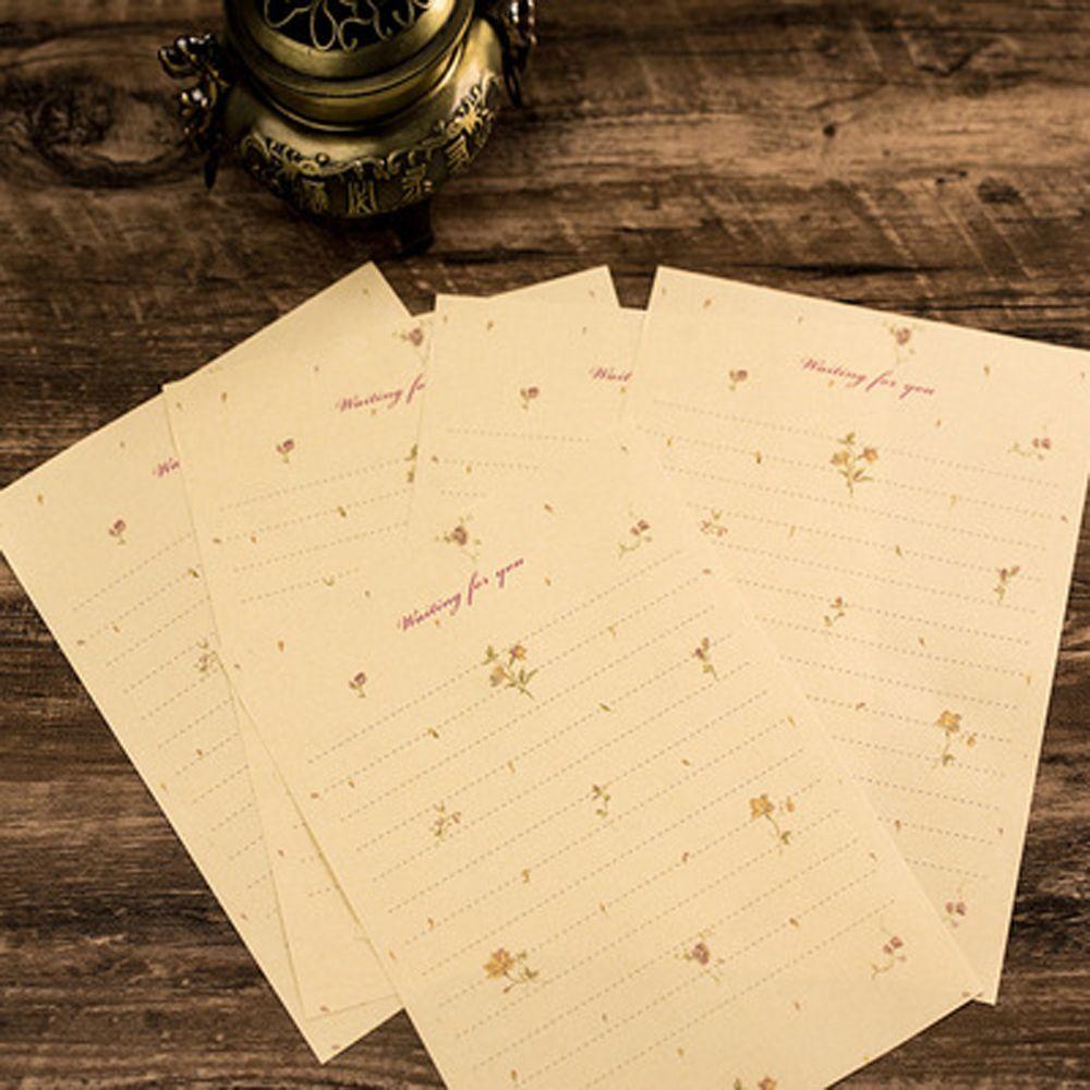 Letterform Letter Pad Valentine's Day Fresh Envelopes Letter Paper Elegant Floral Writing Paper