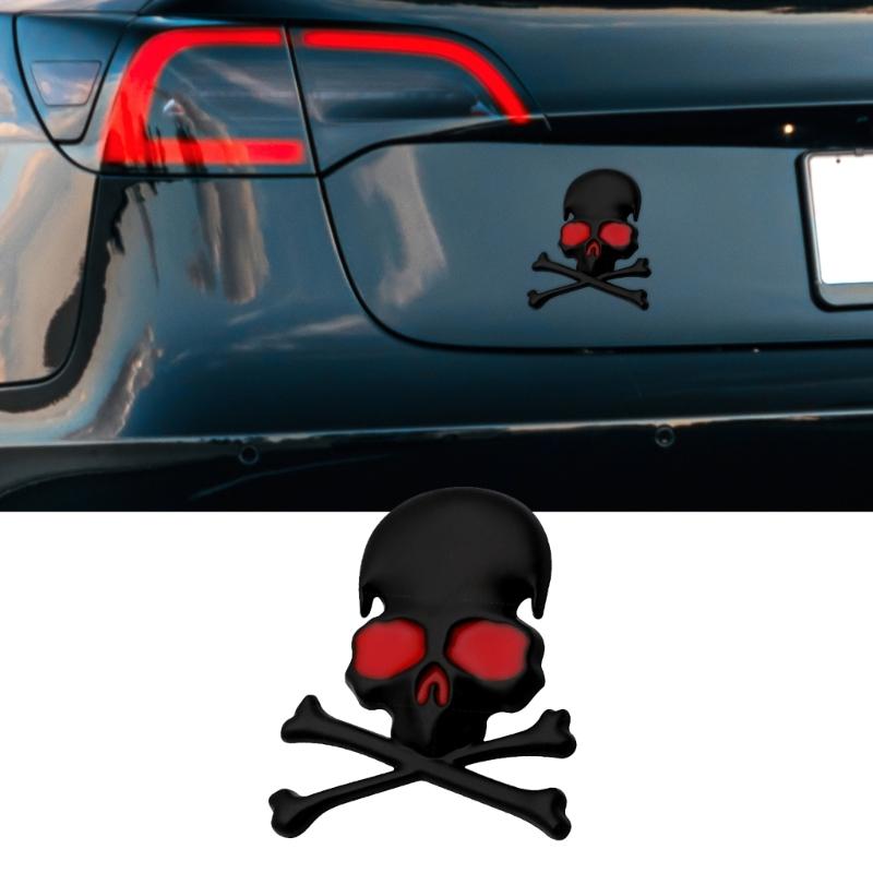3D Металлические Наклейки Череп Значок для Мотоцикла Эмблемы Череп для Автомобиля и Мотоциклов Улучшает Вашу Поездку Уникальным Дизайном