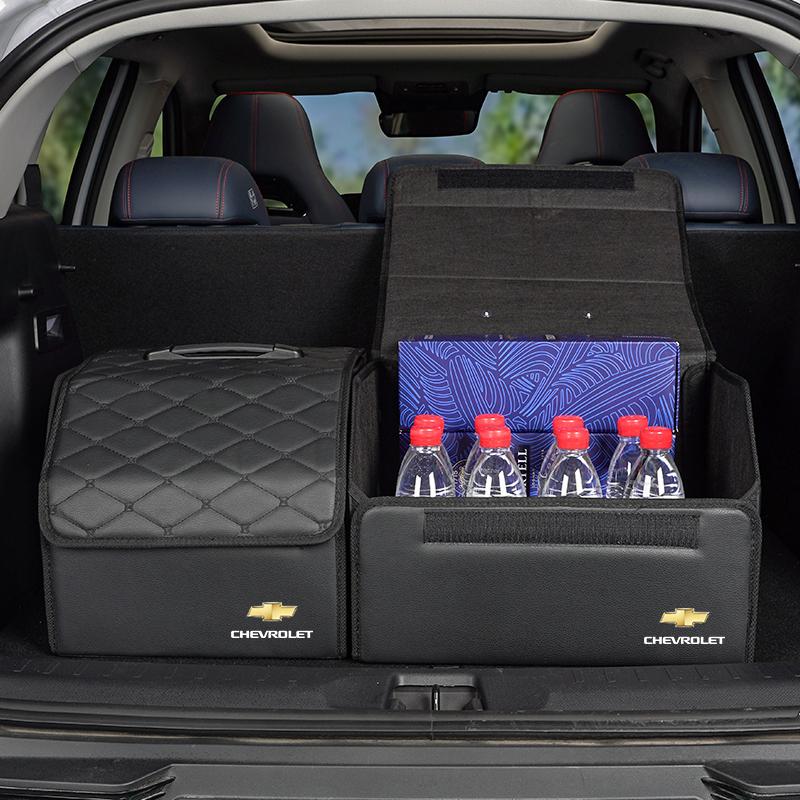 AABHD1 Car Trunk Organizer Box Leather Suitcase Foldable Storage Bin For Chevrolet Cruze Spark Captiva Suburban Camaro Malibu Silverado