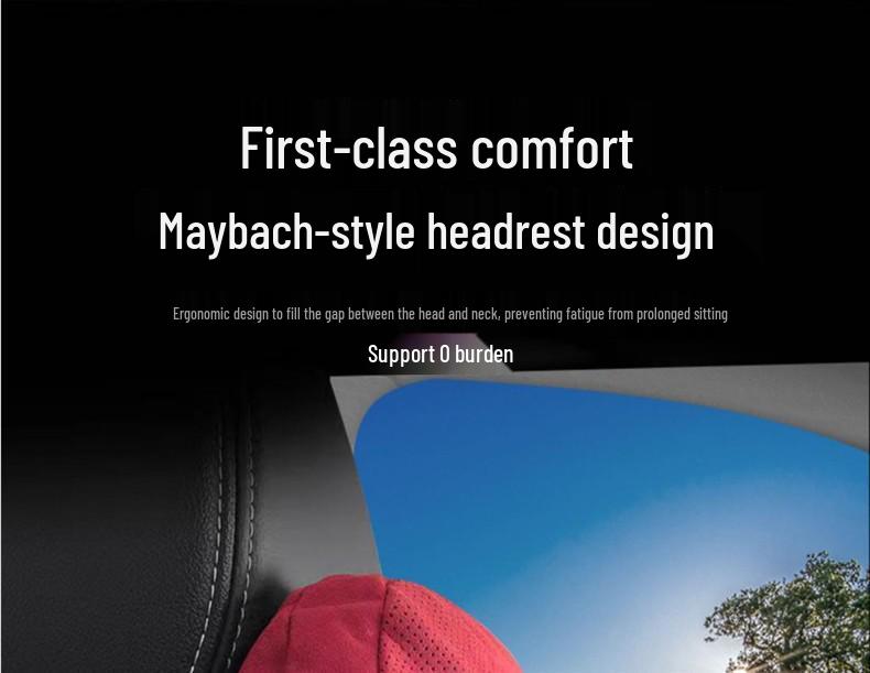 Подушка-поддержка шеи из замши для сидений автомобилей Maserati Quattroporte, Ghibli, Levante и Maybach.